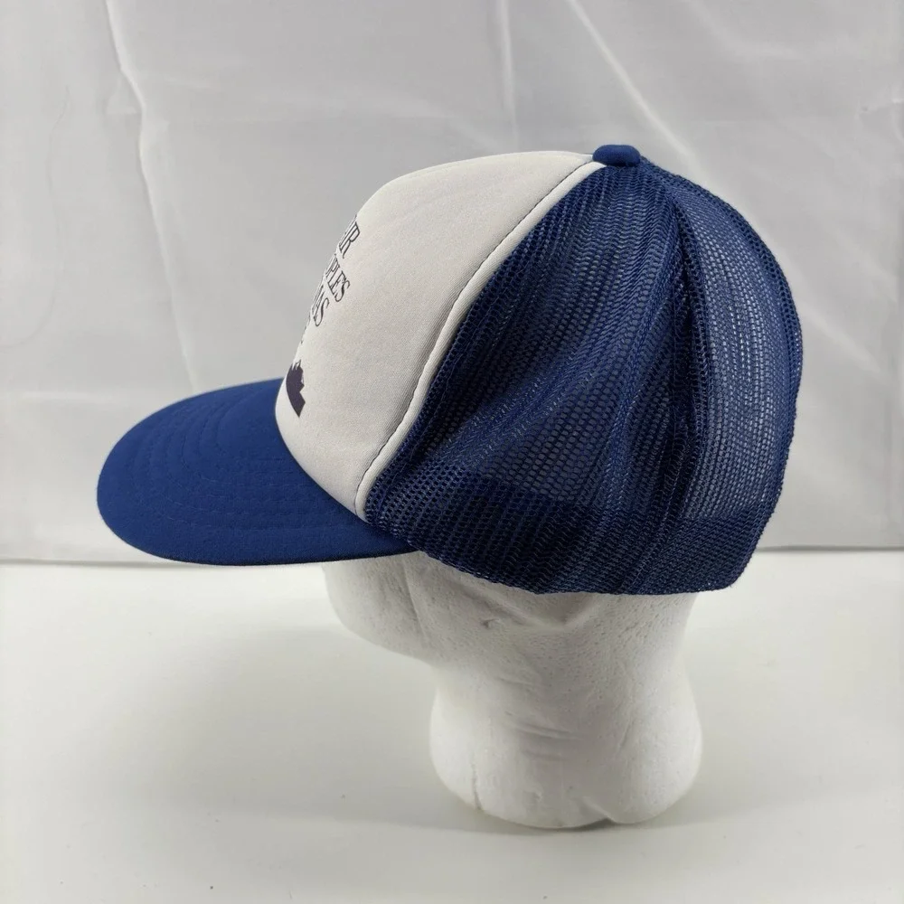 VTG Blue & White Seafair Special People's Christmas Cruise Trucker Hat One Size